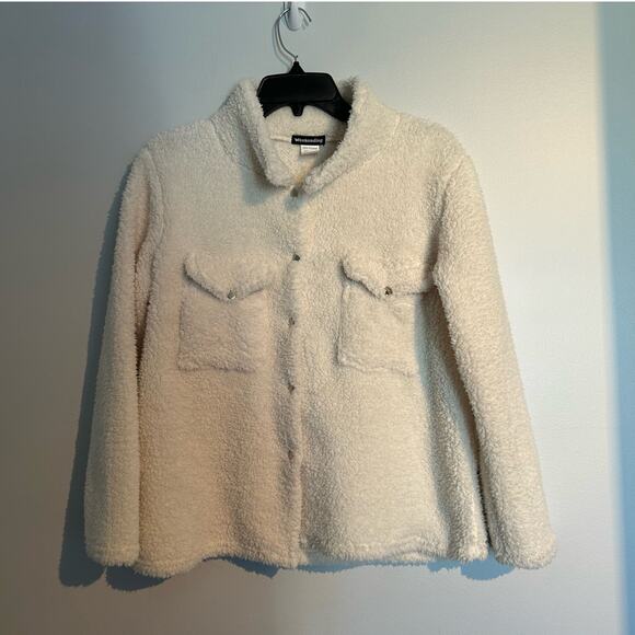 Weekending Sherpa Jacket/Shacket – White/Cream – Women’s Small - Picture 1 of 7
